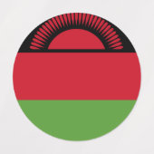 Malawi vlag labels (Design 2)