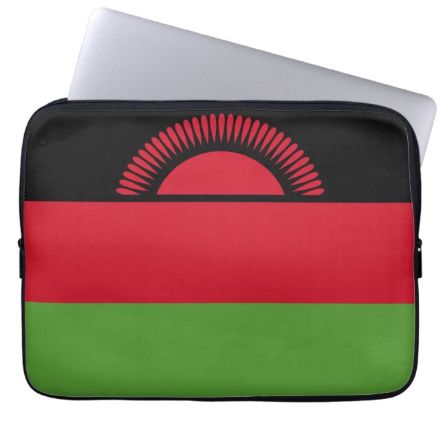 Malawi vlag laptop sleeve (Voorkant)