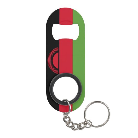 Malawi vlag mini flessenopener (Achterkant)