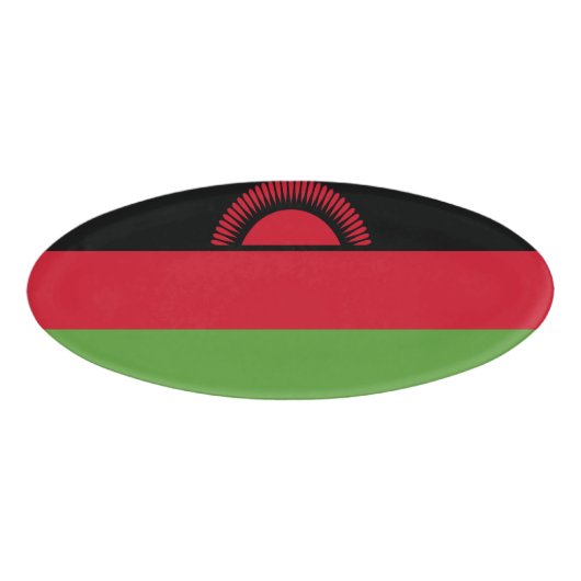 Malawi vlag naambadge (Voorkant)