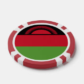 Malawi vlag poker chips (Enkel)