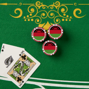 Malawi vlag poker chips