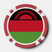 Malawi vlag poker chips (Achterkant)