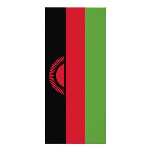 Malawi vlag reclamekaart (Voorkant)