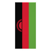 Malawi vlag reclamekaart (Achterkant)