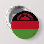 Malawi vlag ronde button 7,6 cm (Voorkant /achterkant)