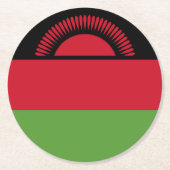 Malawi vlag ronde kartonnen onderzetter (Voorkant)