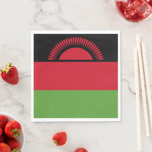 Malawi vlag servet (Insitu)