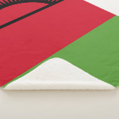 Malawi vlag sherpa deken (3/4)