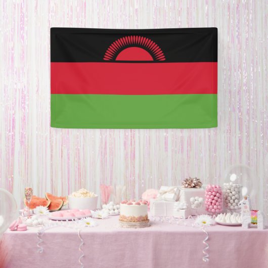 Malawi vlag spandoek (Feest)