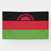Malawi vlag spandoek (Horizontaal)