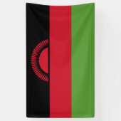 Malawi vlag spandoek (Verticaal)