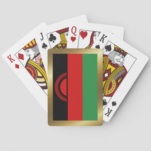 Malawi-vlag speelkaarten (Achterkant)