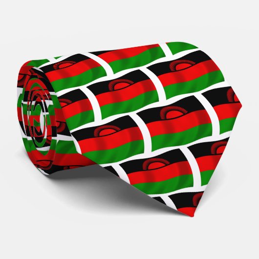 Malawi Vlag Stropdas (Opgerold)