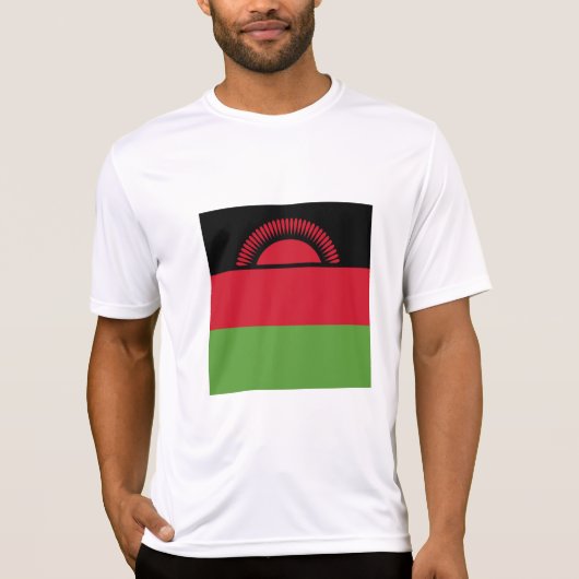 Malawi vlag t-shirt (Voorkant)
