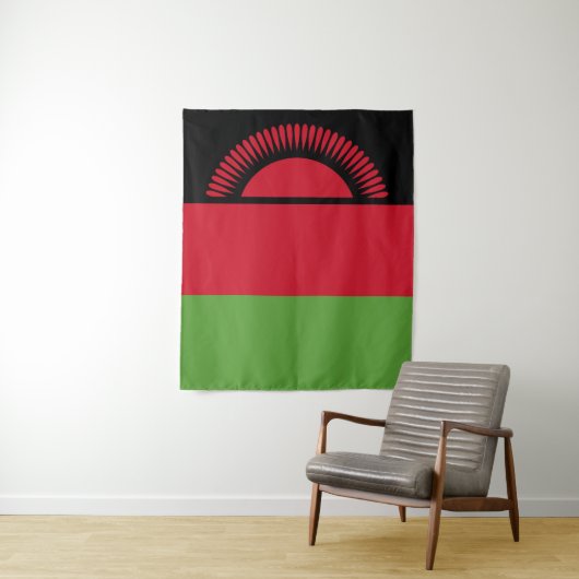Malawi vlag wandkleed (In situ)