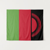 Malawi vlag wandkleed (Voorkant (horizontaal))