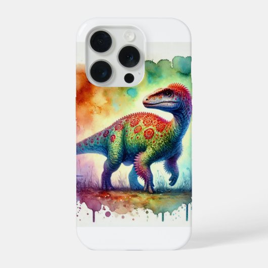 Malawisaurus 141024AREF148 - Watercolor iPhone Hoesje (Achterkant)