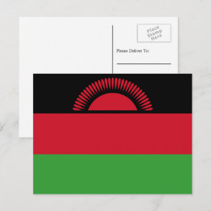 Malawische vlag, Vlag van Malawi Briefkaart