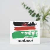 Malawische vlagontwerp briefkaart (Staand voorkant)