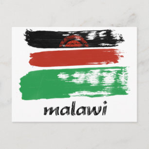 Malawische vlagontwerp briefkaart