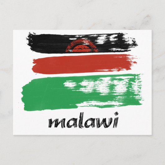 Malawische vlagontwerp briefkaart (Voorkant)