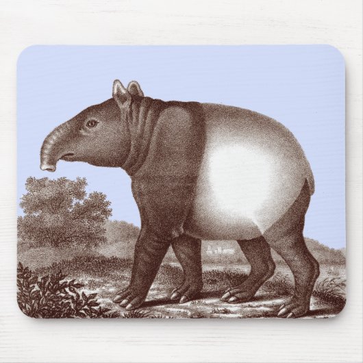 Malay Tapir in een landschappelijke achtergrond aa Muismat (Voorkant)