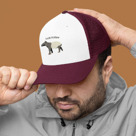 Malayaanse of Aziatische bonte tapir gepersonalise Trucker Pet