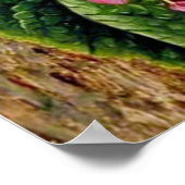 Malayan Moth Orchid en een Amerikaanse klimmer Poster (Hoek)