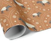 Malayan or Asian Tapir Orange  Cadeaupapier (Rol Hoek)