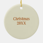 Malayan or Asian Tapir Personalized Dated Keramisch Ornament (Achterkant)