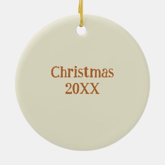 Malayan or Asian Tapir Personalized Dated Keramisch Ornament (Achterkant)