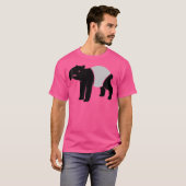Malayan Tapir Graphic Whimsical Outdoor Camping Co T-shirt (Voorkant volledig)