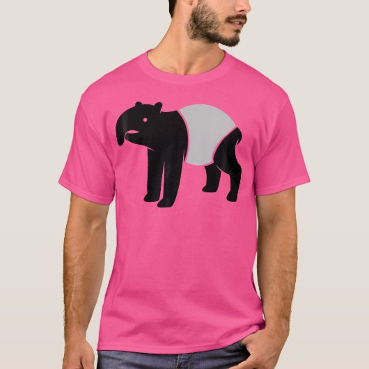 Malayan Tapir Graphic Whimsical Outdoor Camping Co T-shirt (Voorkant)