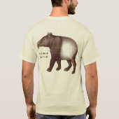 Malayan Tapir - Tapirus Indicus - Txt T-shirt (Achterkant)