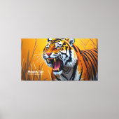 Malayan Tiger, The Soul of the Malaysia Rainforest Canvas Afdruk (Voorkant)