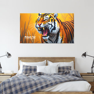 Malayan Tiger, The Soul of the Malaysia Rainforest Canvas Afdruk