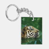 Malayan Tiger zwemschot Sleutelhanger (Voorkant Links)