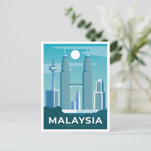MALAYSIA BRIEFKAART (Staand voorkant)