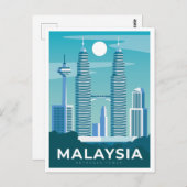 MALAYSIA BRIEFKAART (Voorkant / Achterkant)