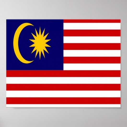 Malaysia - Flag - Poster (Voorkant)