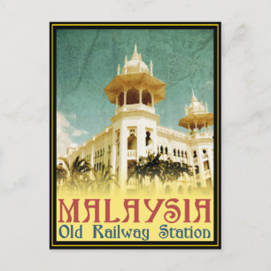 Malaysia Old Railway Station Briefkaart