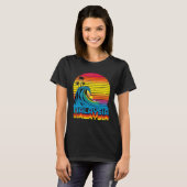 Malaysia Retro Throwback Surf & Malaysian Beach So T-shirt (Voorkant volledig)