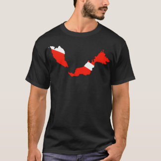 Malaysia Scuba Diving Flag T-shirt