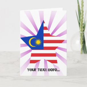 Malaysia Star Feestdagen Kaart