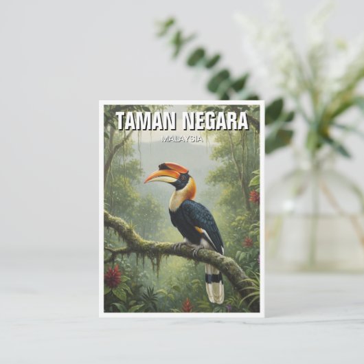 Malaysia Taman Negara Hornbill Briefkaart (Staand voorkant)