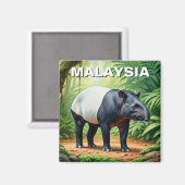 Malaysia Tapir Magneet (Voorkant / Achterkant)