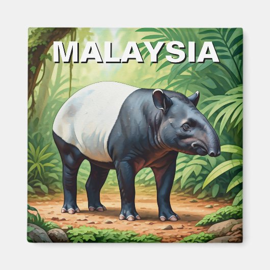 Malaysia Tapir Magneet (Voorkant)