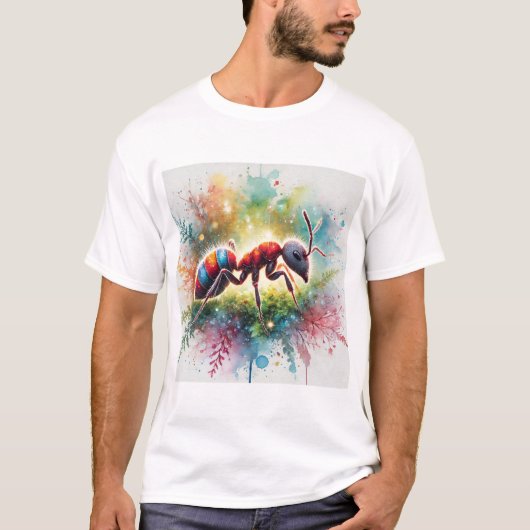 Malaysian exploding ant 221024AREF132 - Watercolor T-shirt (Voorkant)