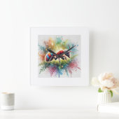 Malaysian exploding ant 221024AREF132 - Watercolor Vierkante Klok (Huis)